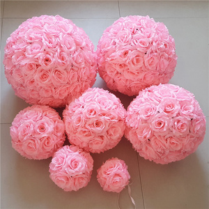 wedding Rose Flower Ball Wedding hanging Decorations Artificial Rose colorful natural touch soap Flower Ball