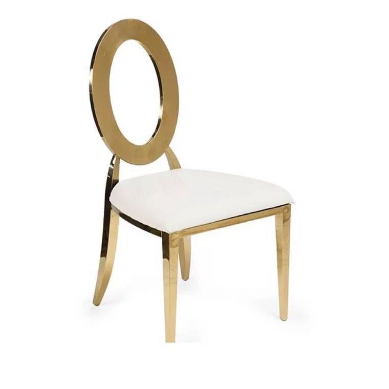 Luxury New design Gold Stainless Steel Wedding Chair