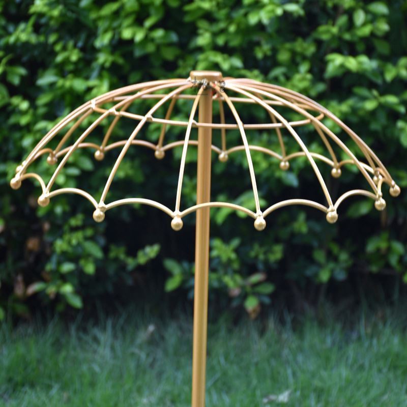 high quality umbrella shape wedding table centerpiece Metal Embossed Flower Candle Holder