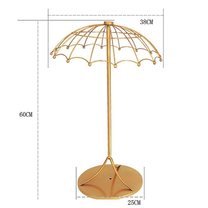 umbrella shape wedding table centerpiece Metal Embossed Flower Candle Holder