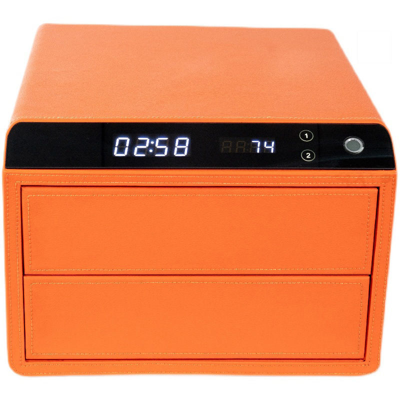 Double Layers Fingerprint Home Safe Locker Smart Safe Jewelry Box