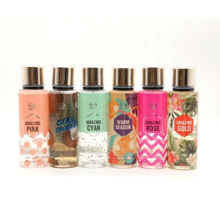 Wholesale High Quality 250ml Perfume Fragrance Body Spray Women Fragrance Body Mist Private Label Body Mist