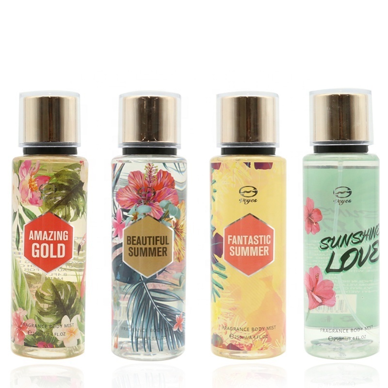 Wholesale High Quality 250ml Perfume Fragrance Body Spray Women Fragrance Body Mist Private Label Body Mist