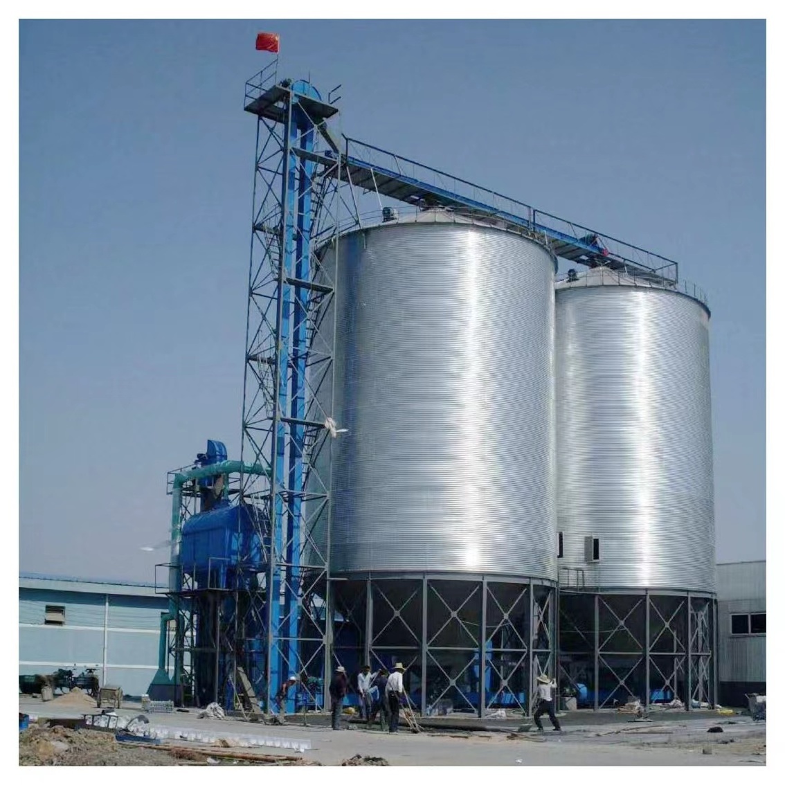 High quality corn seed storage silo bins customized capacity grain silo with refrigeration system