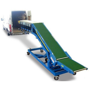 Truck loading unloading sand / gravel mobile belt conveyor portable small Food Grade Belt Conveyor for fruit and vegetable belt