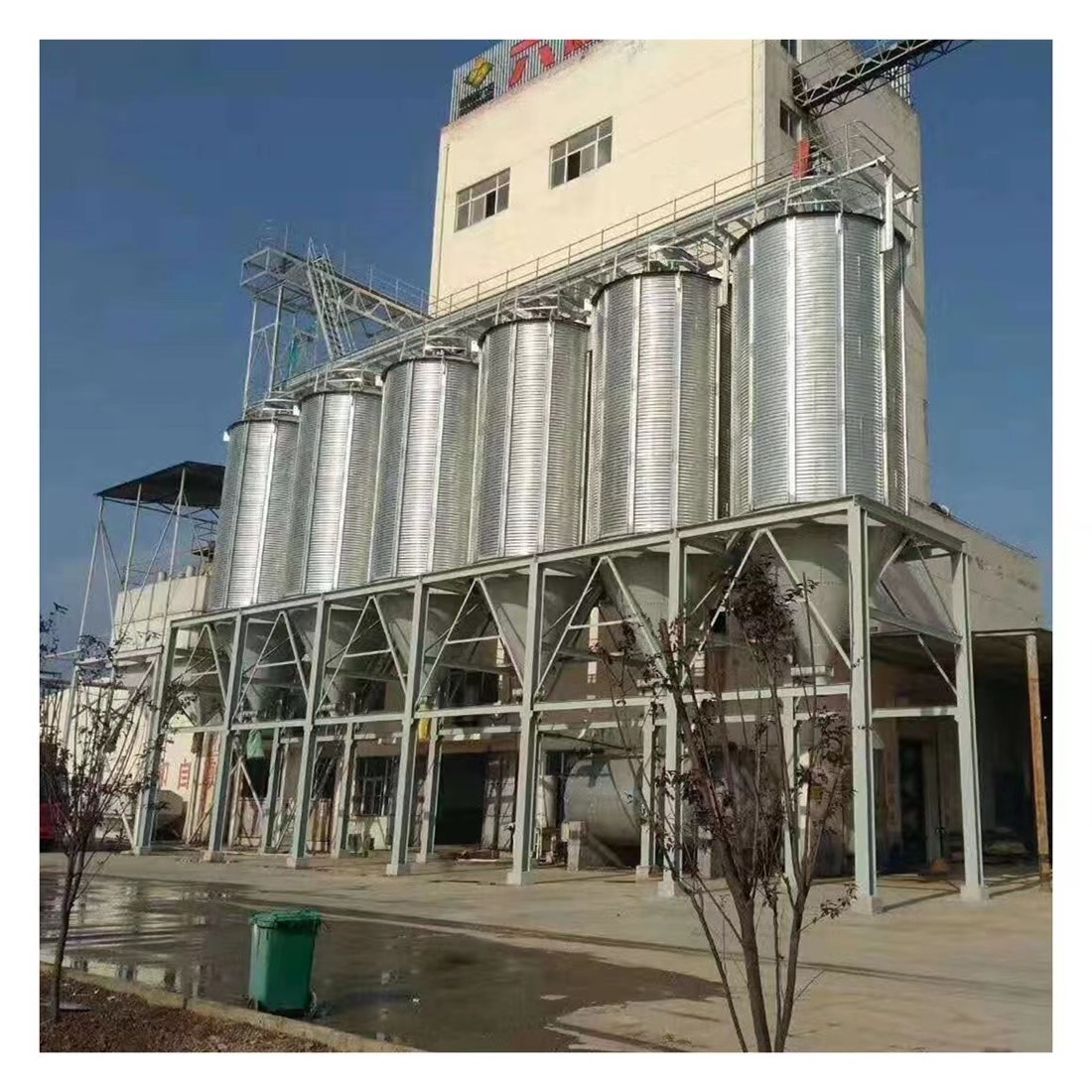 High quality corn seed storage silo bins customized capacity grain silo with refrigeration system