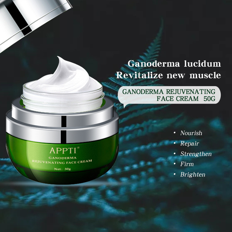 OEM/ODM APPTI Organic Ganoderma Moisturizer Anti Wrinkle Face Cream Whitening Hyaluronic Kojic Acid Cream for Women Face Cream