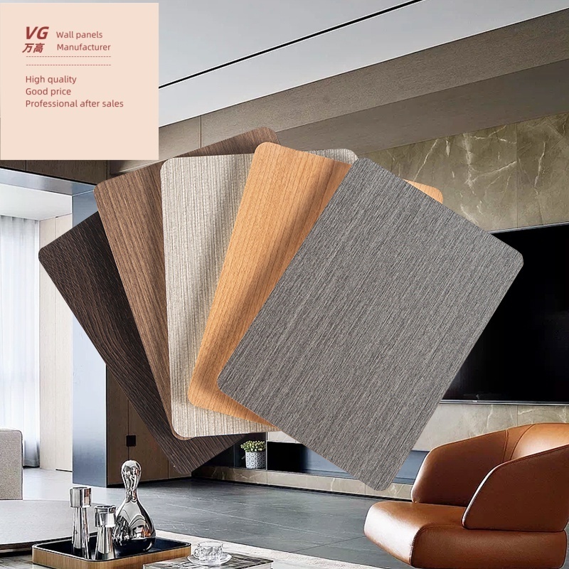 PVC Foam Board Bamboo Charcoal Fiber Wall Cladding WPC Wall Panel Bamboo Charcoal Wood Veneer Wall Panel