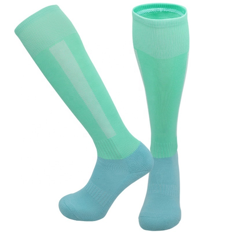 High Quality long soccer socks for men and kids sport knee high socks