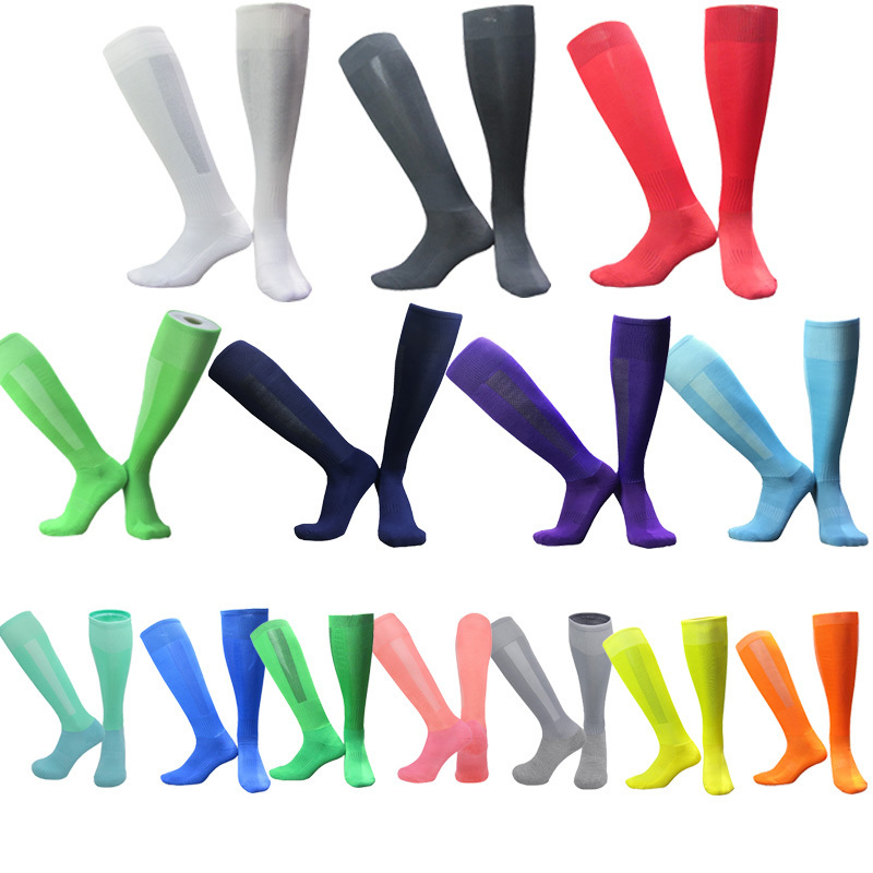 High Quality long soccer socks for men and kids sport knee high socks