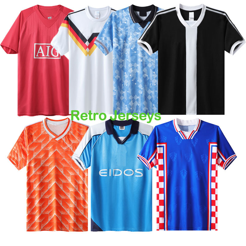 Manufacturer Price Thailand Soccer Jerseys Retro Men's Football Uniform Set