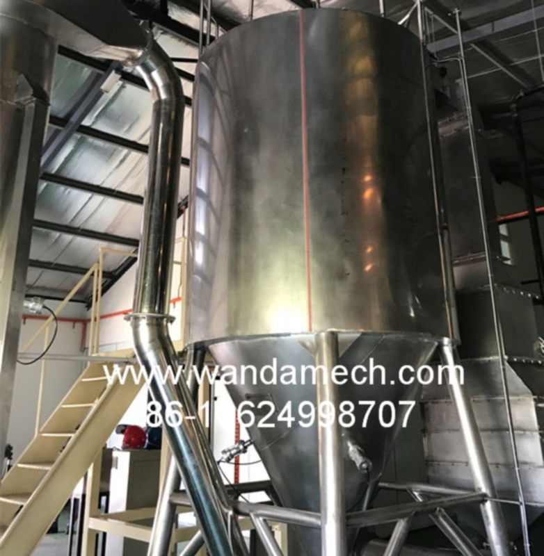 Customized cow blood powder dryer sodium hydroxide drying machine rotary atomizer spray dryer