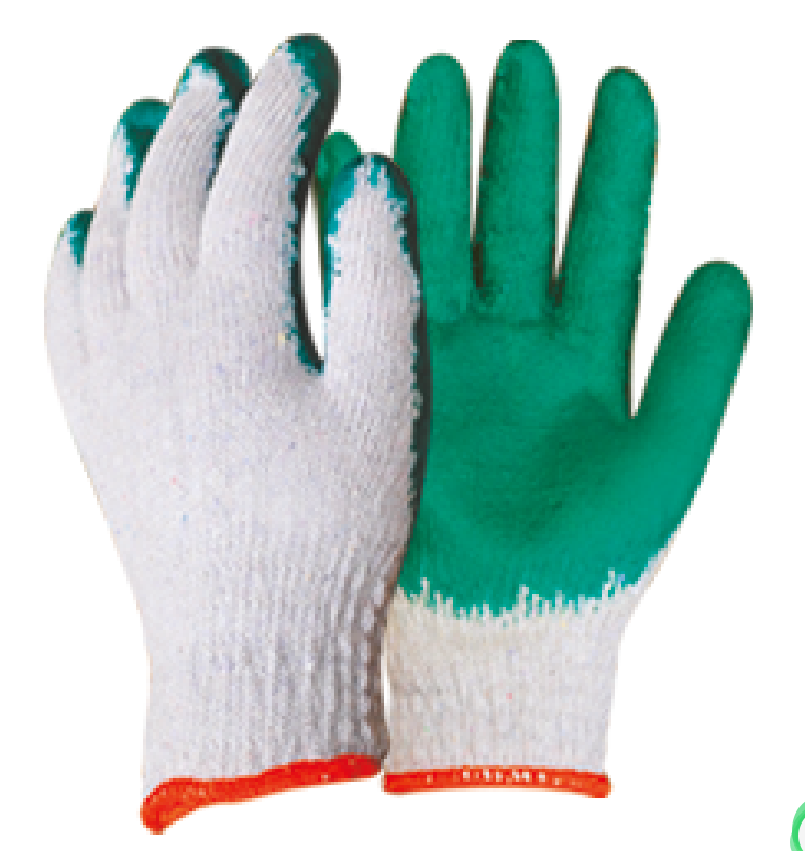 Hot selling 85g rubber coated latex construction hand rubber gloves work latex coated gloves