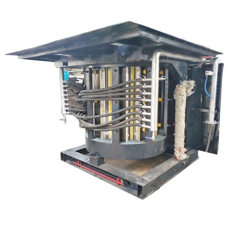 1Ton capacity pouring electric aluminum melting induction furnace