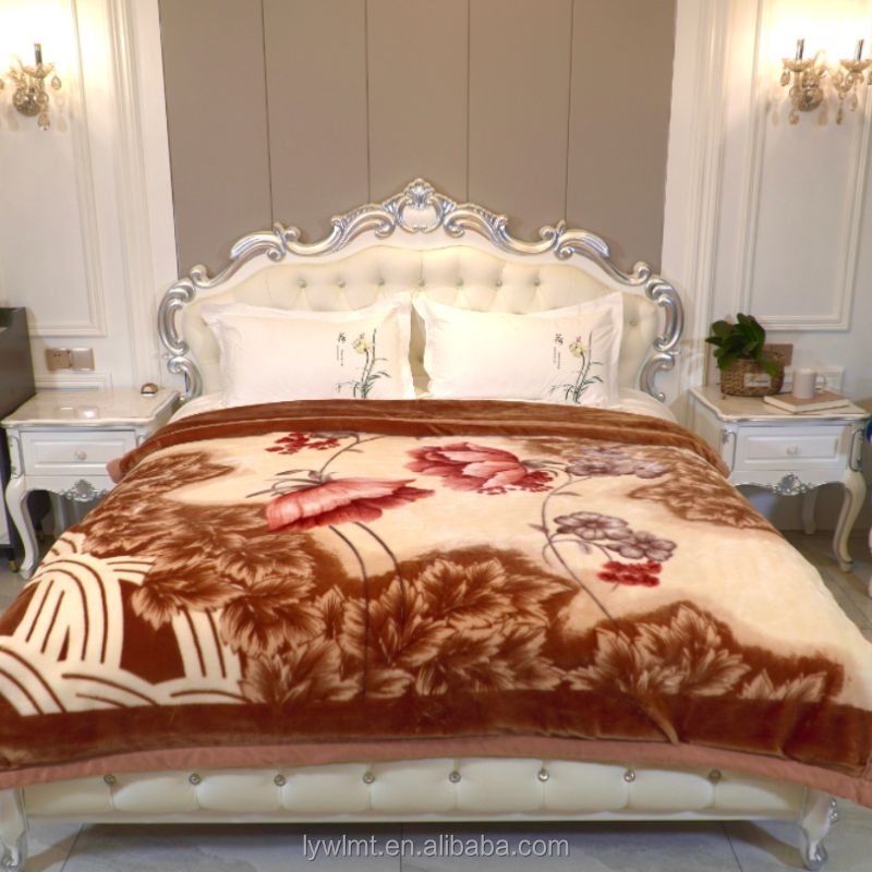 Wholesale Dubai Mink Blanket Cheap Double Bed Blankets High Quality Thick Blankets For Winter King Size 4kg 8kg