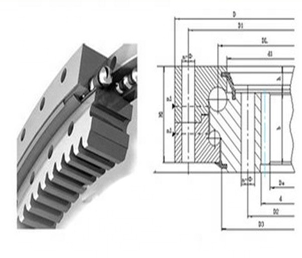 Customize Nonstandard Heavy Excavator 50Mn Large Diameter Turntable Slewing Bearing