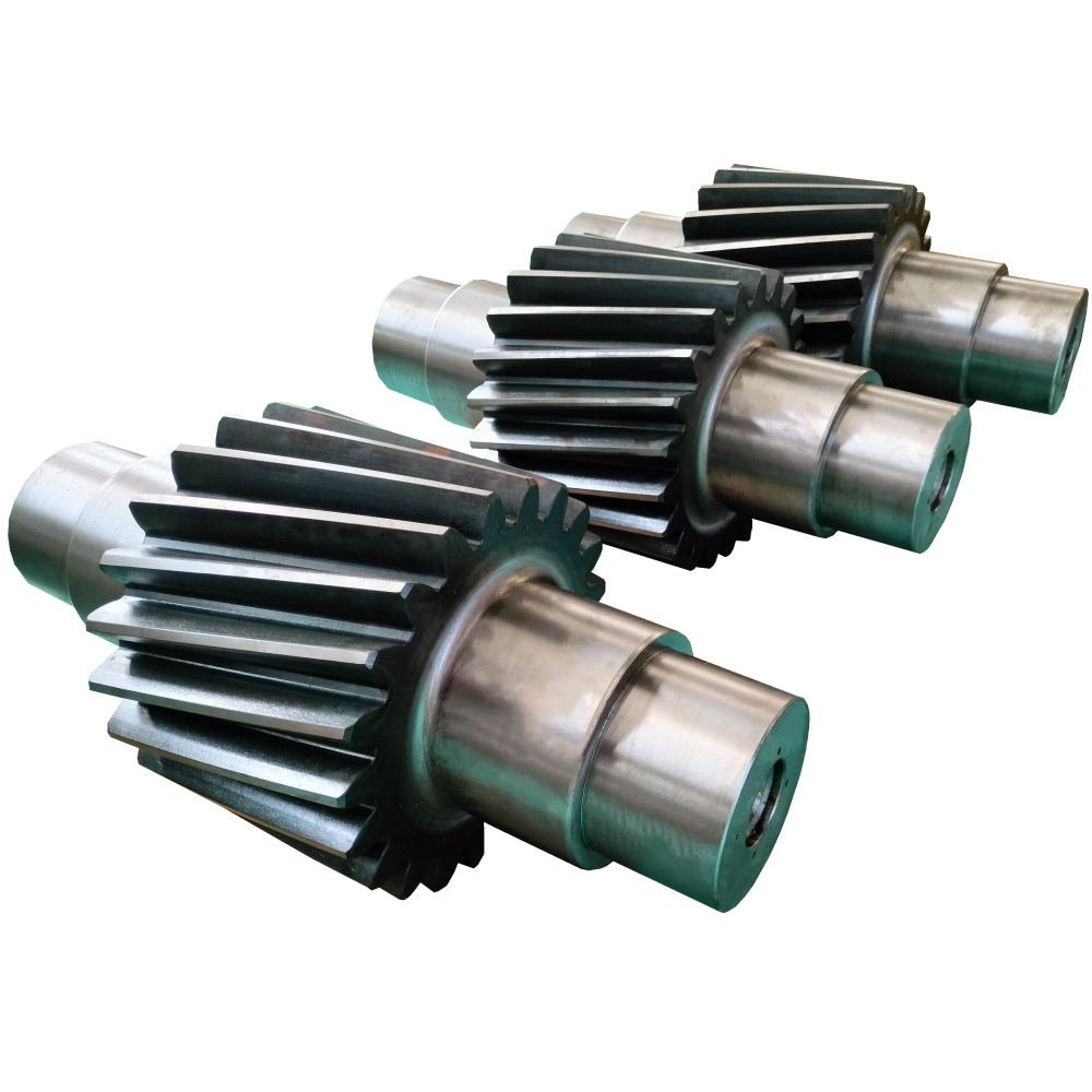 CNC Machining forged large gear shaft drive custom helical gear shaft Main Gear Propeller Shaft