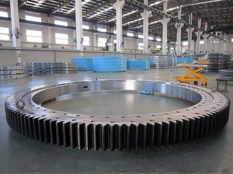 Customize Nonstandard Heavy Excavator 50Mn Large Diameter Turntable Slewing Bearing