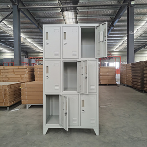 Staff/Employee/Hospital/School Use Storage Wardrobe 9 Door Steel Locker