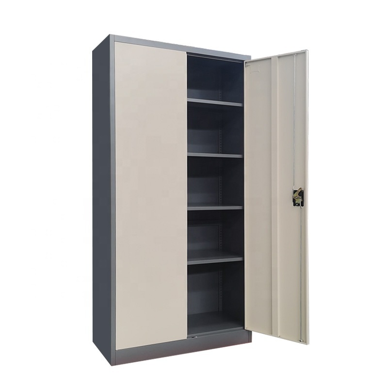 Wholesale Steel Cupboard Office Storage Cabinet Locking With Swing Door and Shelves Metal Cupboard