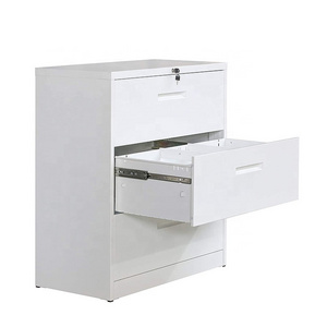 China luoyang Wide Vertical 3 Drawers Metal Filling Cabinet 3 Layer Steel storage file cabinet metal storage drawer units