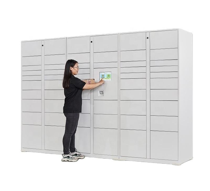 delivery intelligent controller parcel locker outdoor for courier and receiver office building use