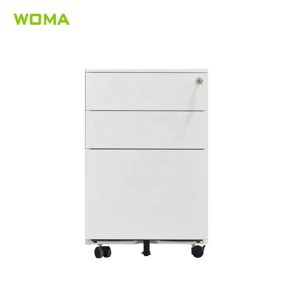 Top sale office vertical metal drawer storage file cabinet mobile pedestal cabinet