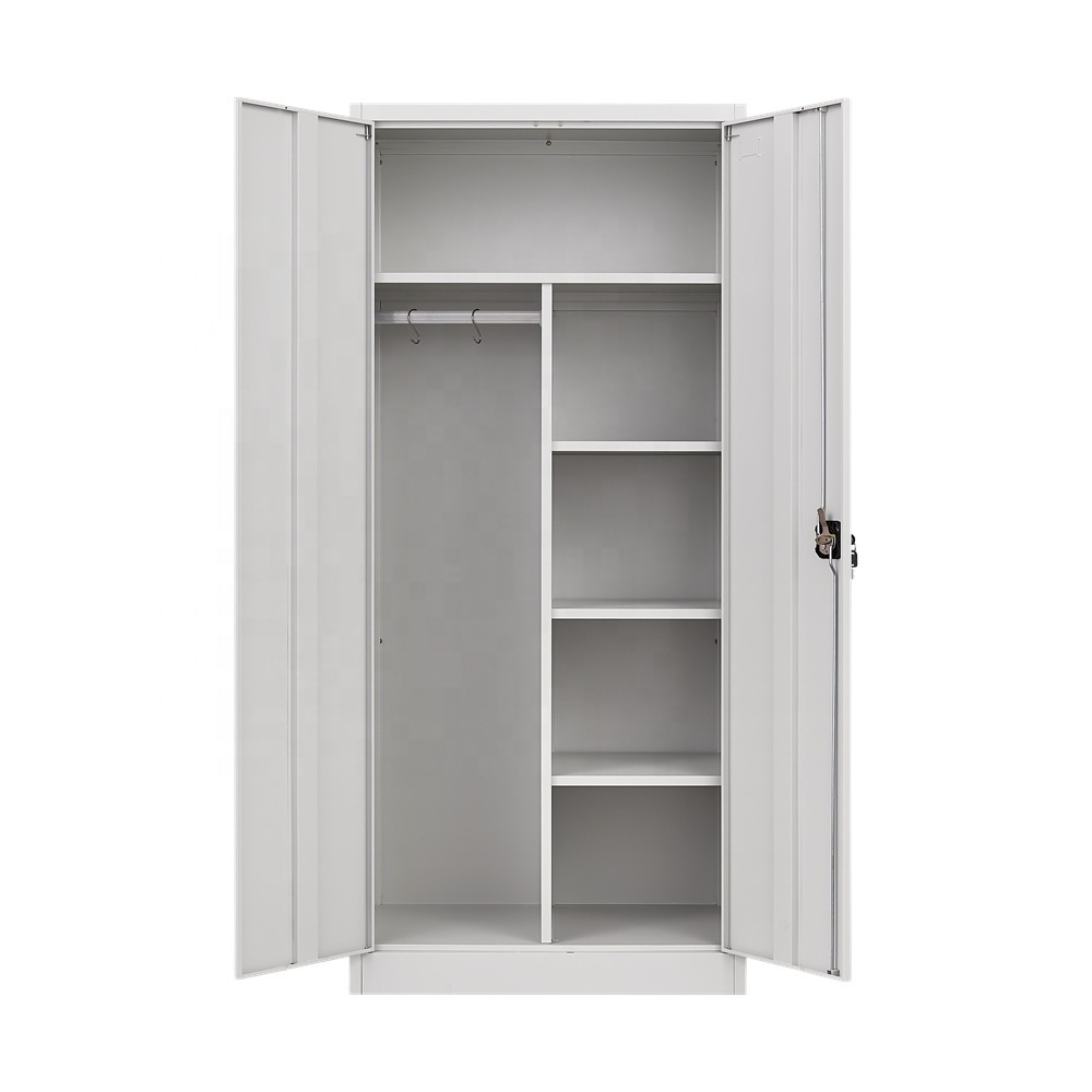 Metal Locker Office Storage Wardrobe Cabinet Steel Multi Functional Locker With Three Point Lock