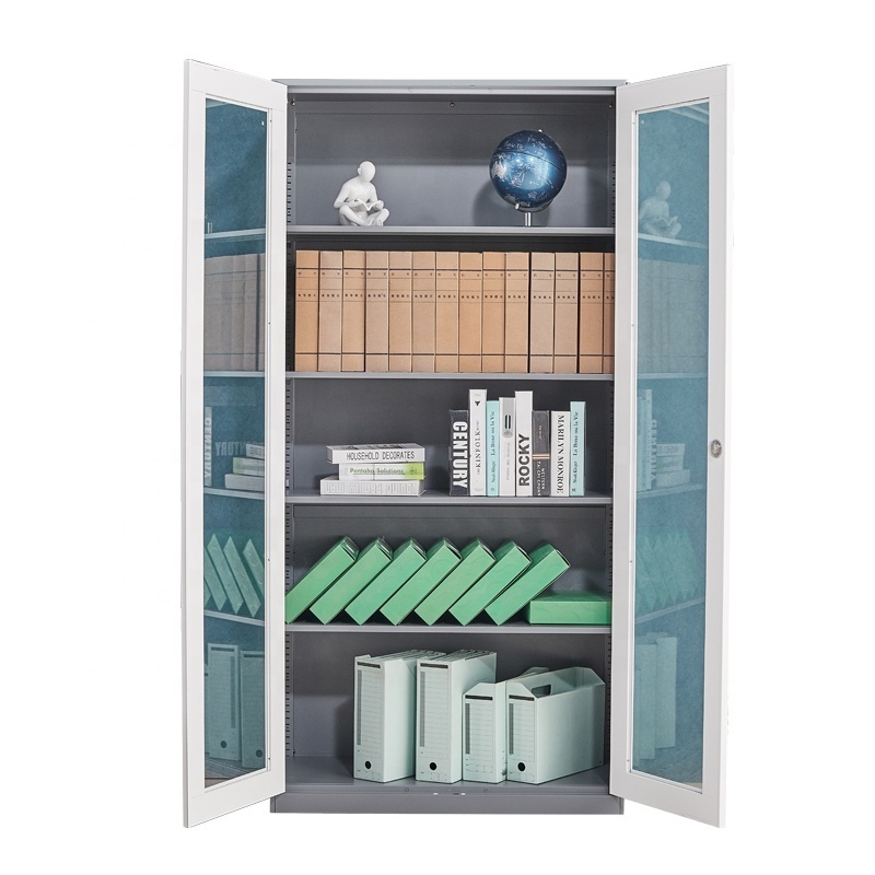 2 Door Laboratory Equipment Cabinet Storage Cupboard Office Metal for Sale KD metal file cabinet