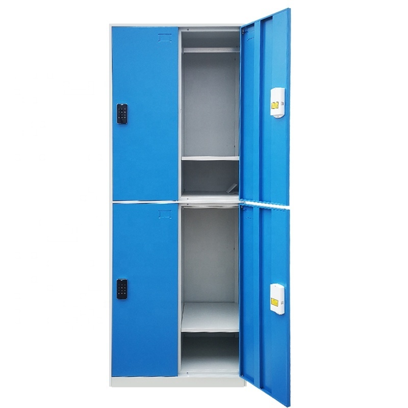 Beach Gym Locker Room office Furniture 4 Doors Gym Digital Locker Cheap Worker Lockers