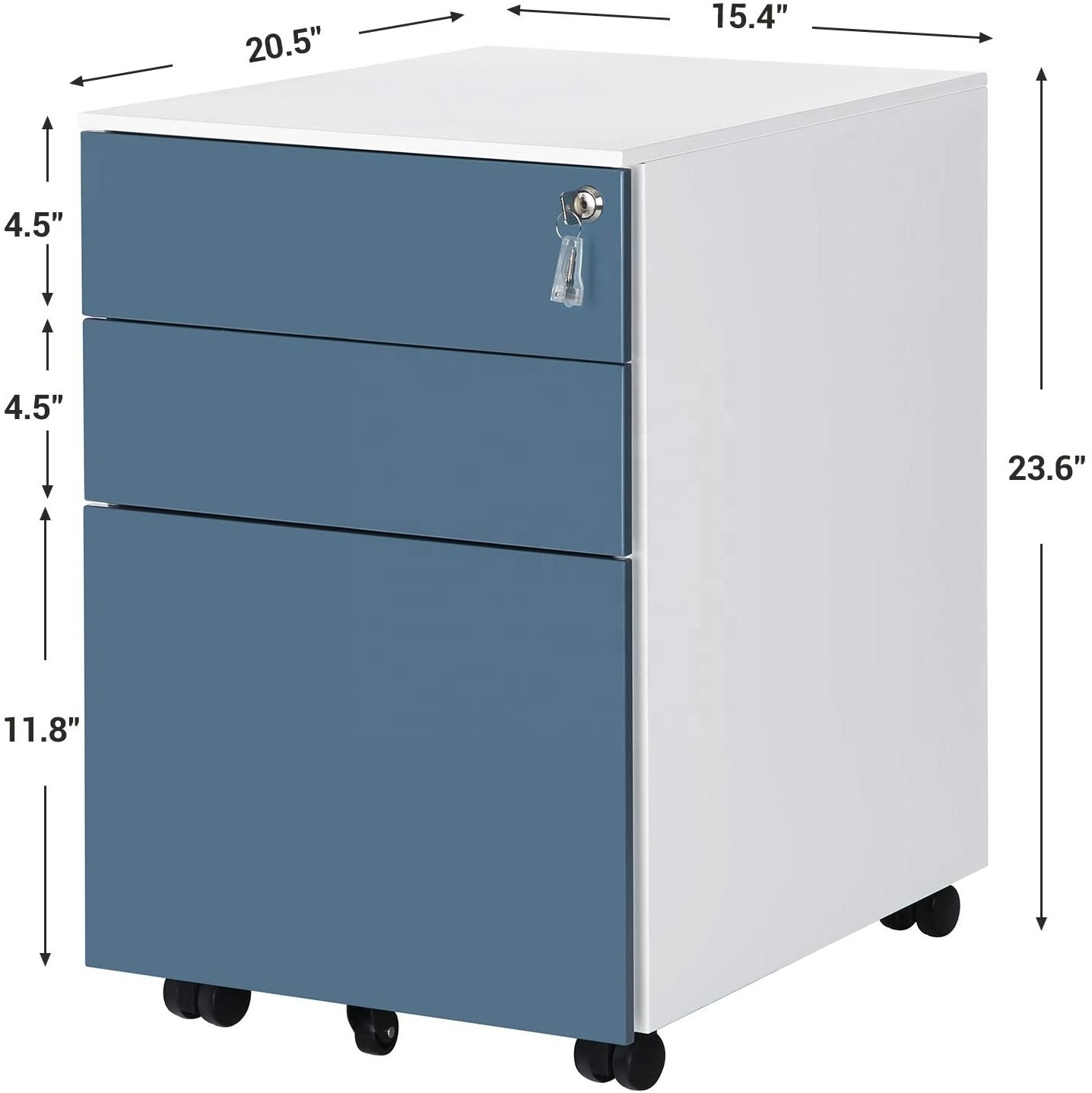 Top sale office vertical metal drawer storage file cabinet mobile pedestal cabinet