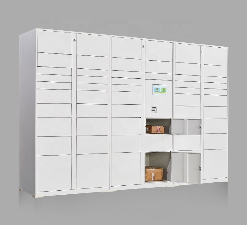 delivery intelligent controller parcel locker outdoor for courier and receiver office building use