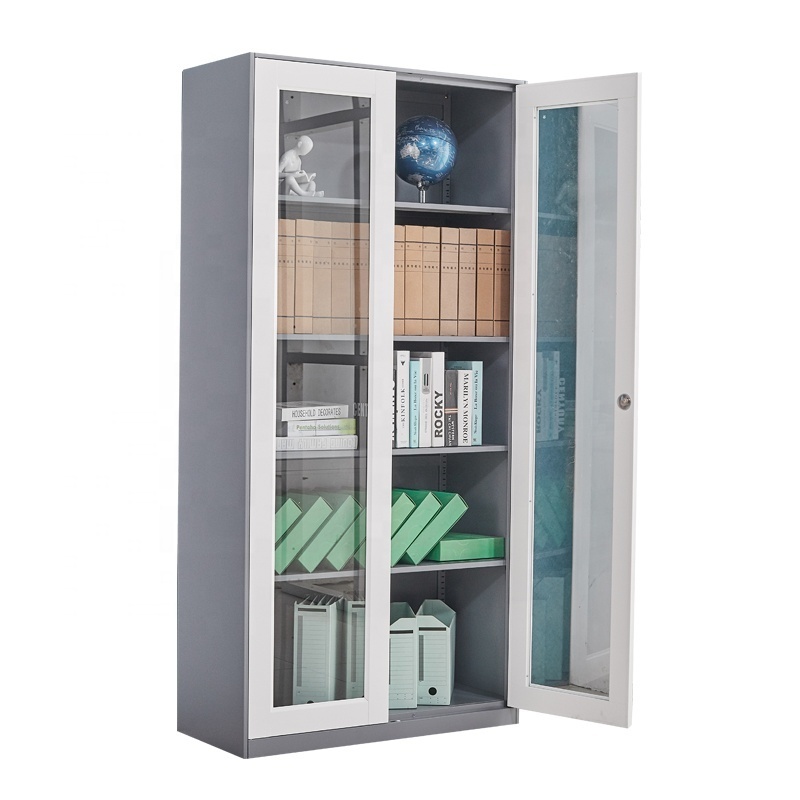 2 Door Laboratory Equipment Cabinet Storage Cupboard Office Metal for Sale KD metal file cabinet