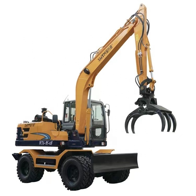 WT6-95-X8 Agriculture loading grapples loader sugar cane catcher grabber excavator for handling and picks up sugarcane  loader