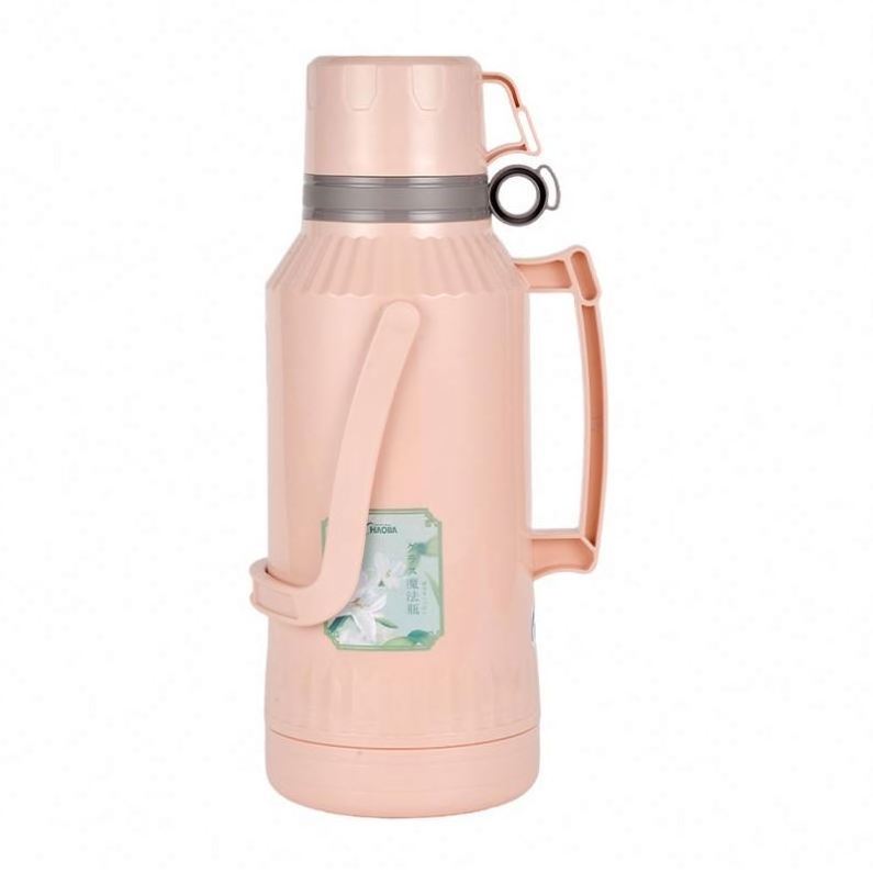 Customized 3.2L Double Layer Insulation Vacuum Airport Safety Air Pump Thermos Bottles Disposable Coffee Dispenser Pump Flask