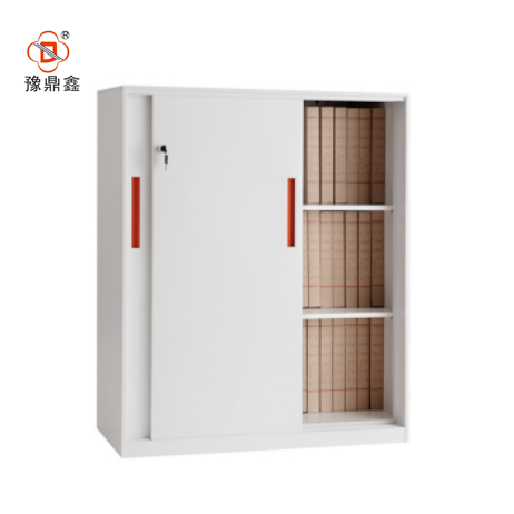 XINDING office furniture narrow edge metal file cabinet low size office used A4 file storage sliding door