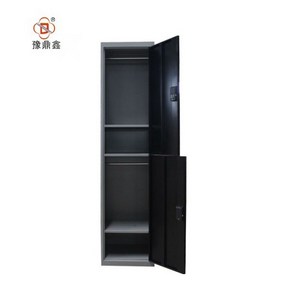 black color office metal closet for storage clothes wardrobe gym/school 2 door  locker