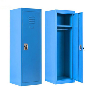 Low price steel office furniture single door lightweight portable armoire wardrobe closet