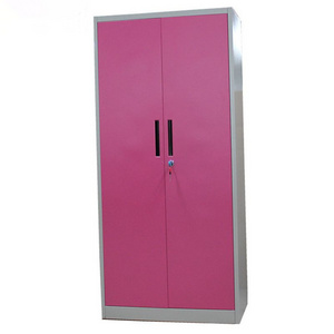 Bedroom furniture storage wardrobe new design double door godrej steel almirah