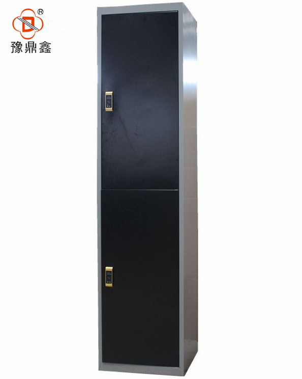 Simple design clothes storage cabinet dormitory electronic lock 2 door steel bedroom wardrobe