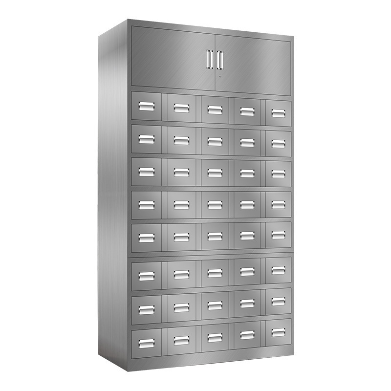 Customized stainless steel 50 drawers traditional chinese medicine cabinet