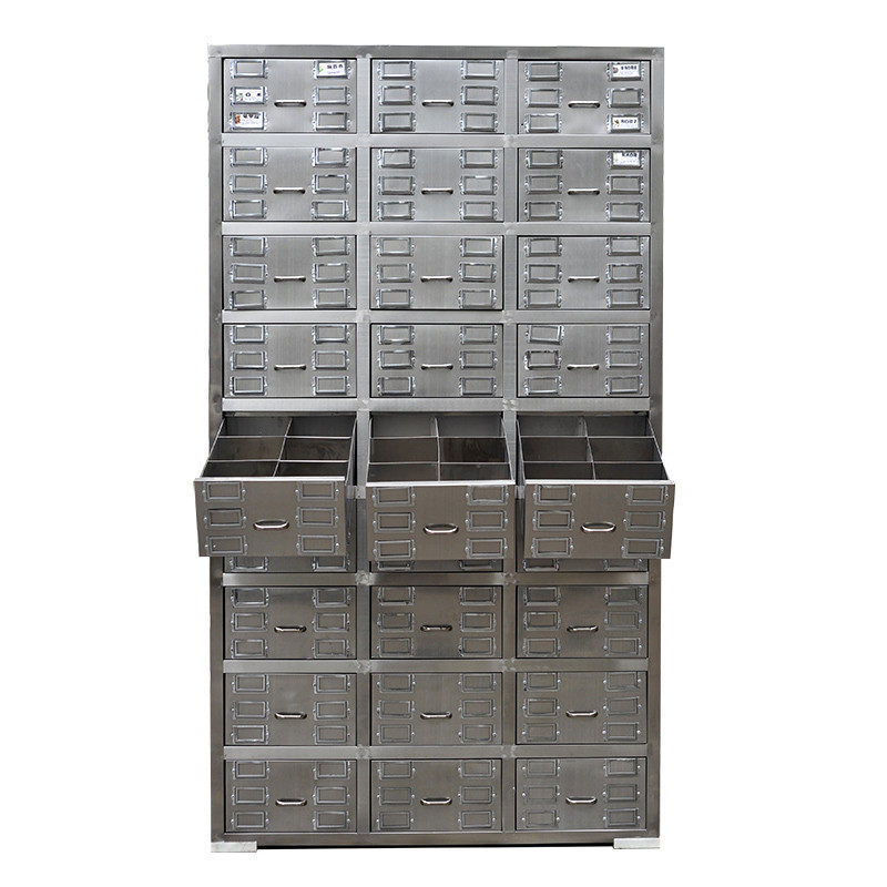 Customized stainless steel 50 drawers traditional chinese medicine cabinet