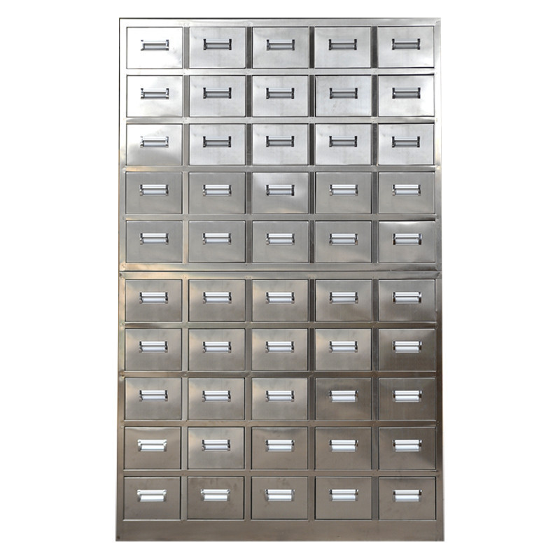 Customized stainless steel 50 drawers traditional chinese medicine cabinet