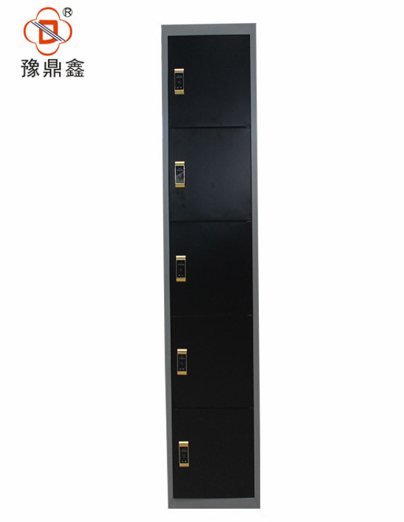 modern design  electronic code lock 5 door stainless steel locker for storage wardrobe