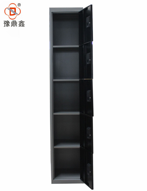 modern design  electronic code lock 5 door stainless steel locker for storage wardrobe