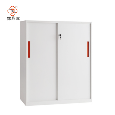 XINDING office furniture narrow edge metal file cabinet low size office used A4 file storage sliding door