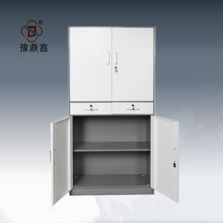 Practical metal office furniture middle two-piece appliances cabinet feather edge storage document file cabinet