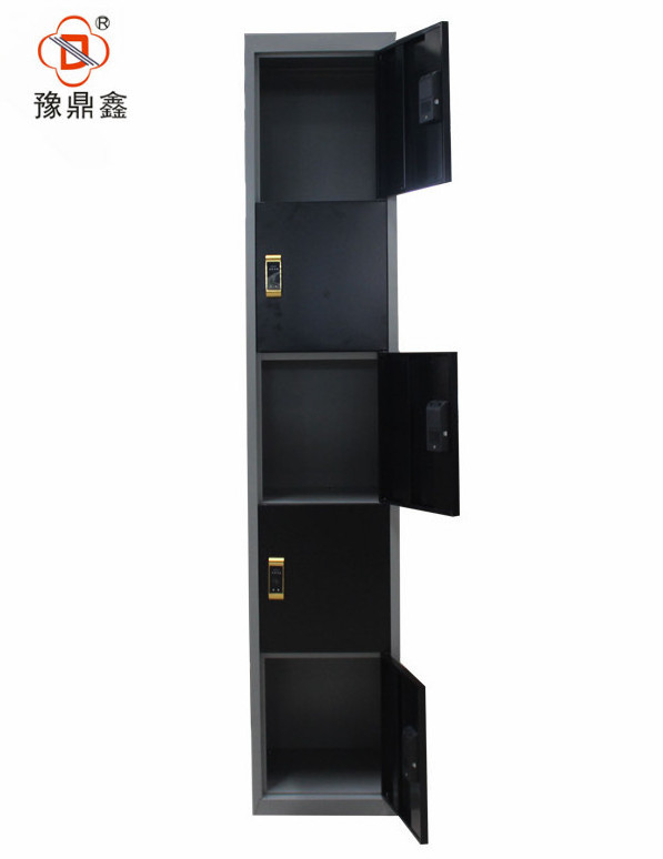 modern design  electronic code lock 5 door stainless steel locker for storage wardrobe