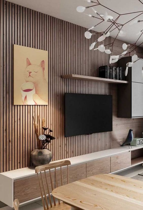 Akupanel Acoustic Panel Wooden Oak Slat Wall Panel Akoestische Panelen Wood Slat Panel