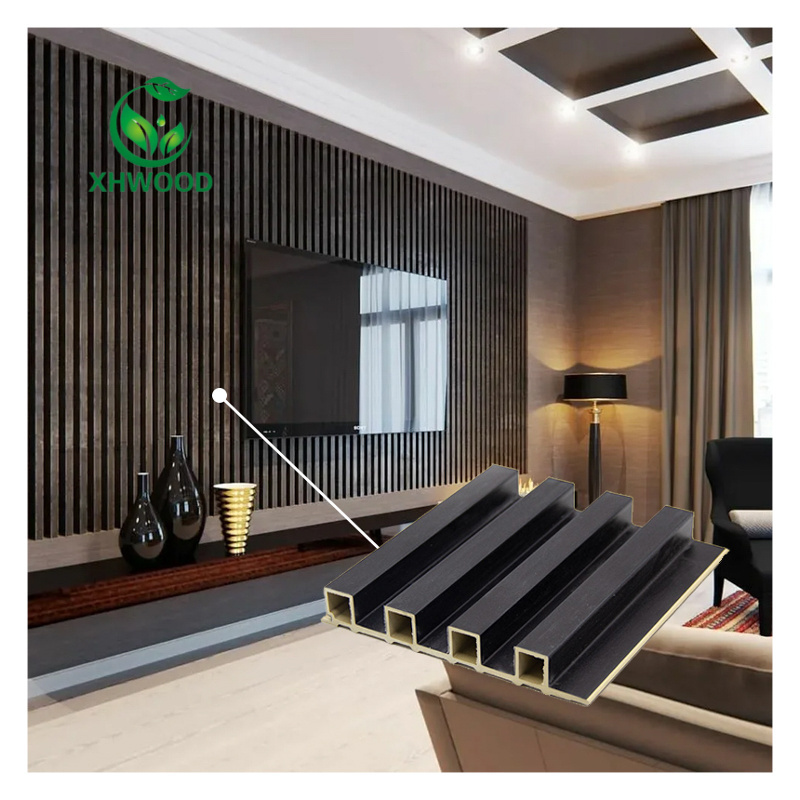 Home Interior Fluted Wall Panel WPC Wooden Wall Slat Panel Cladding Wall Panel